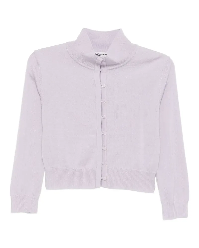 LOW CLASSIC Cardigan mit Stehkragen - Violett Violett