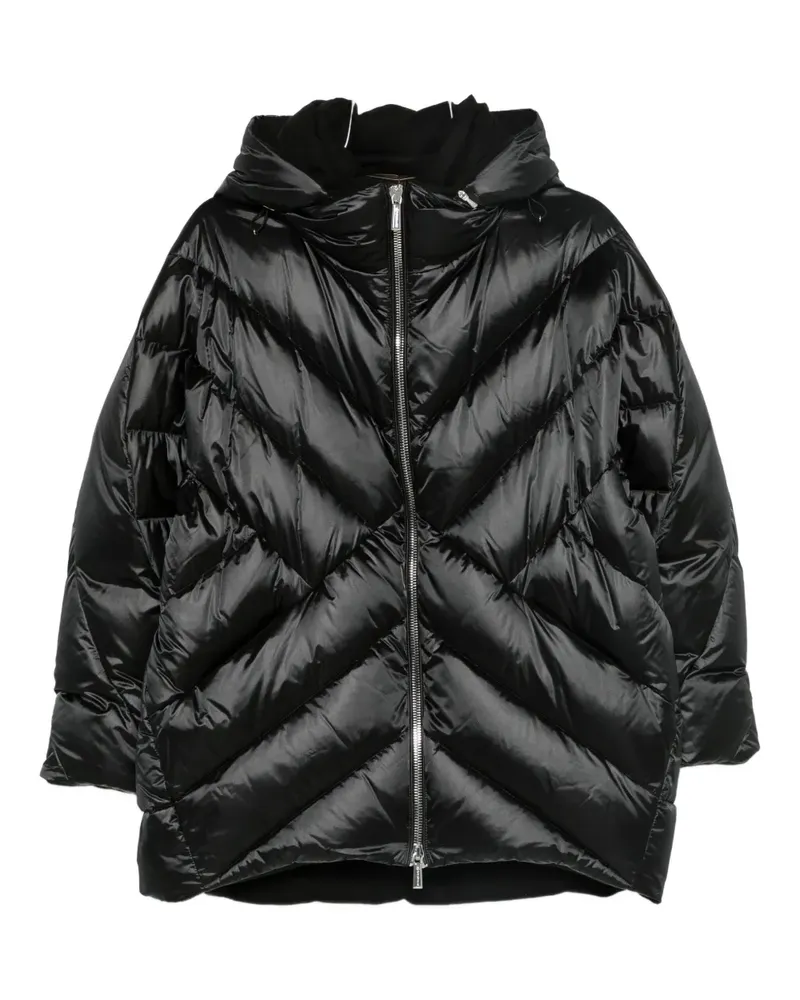 MOORER hooded zip-up jacket - Schwarz Schwarz