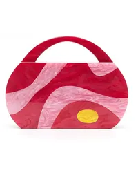 ESTILÉ Gestreifte Bacon Handtasche Rot