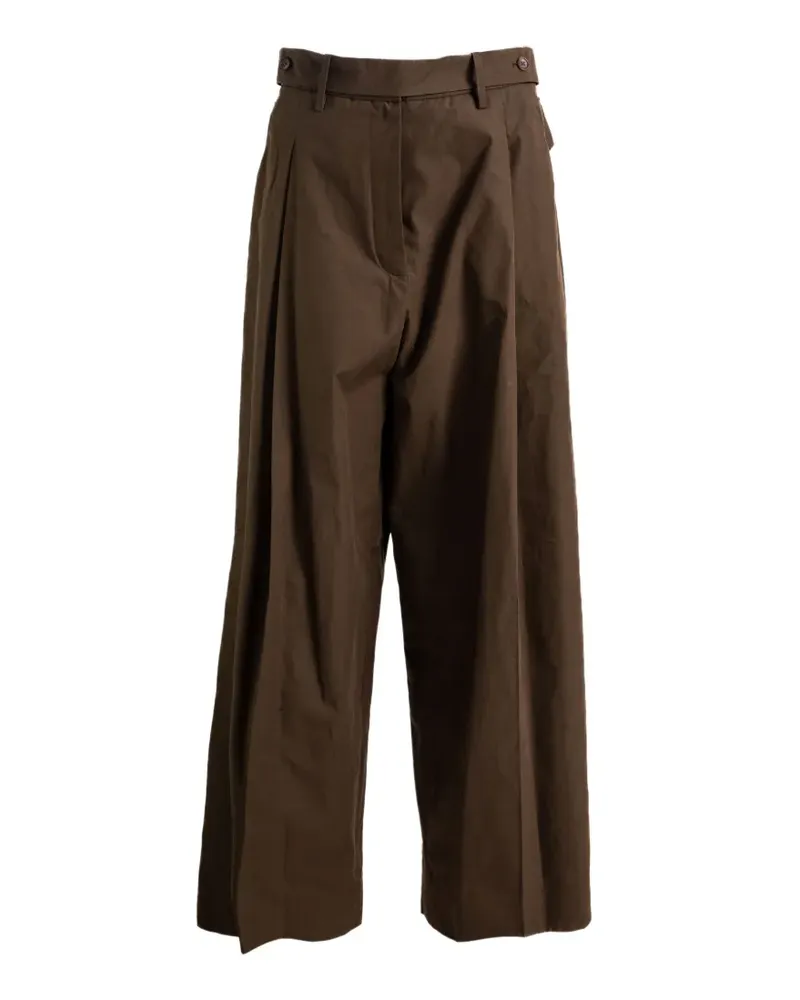 Magda Butrym Klassische Bundfaltenhose - Braun Braun