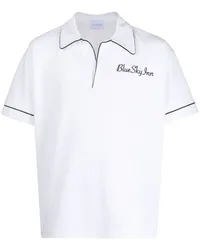 Blue Sky Inn Poloshirt mit Logo-Stickerei Weiß