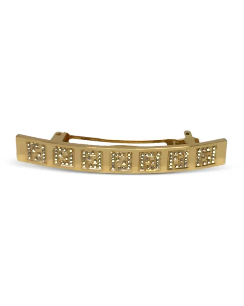 Fendi Haarspange mit FF-Muster - Gold Gold