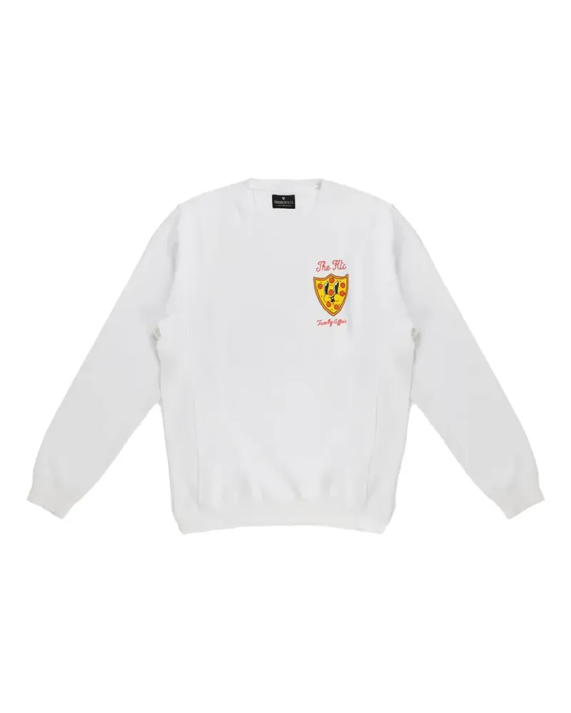 HTC Hollywood Trading Company Family Affair Sweatshirt mit rundem Ausschnitt - Weiß Weiß