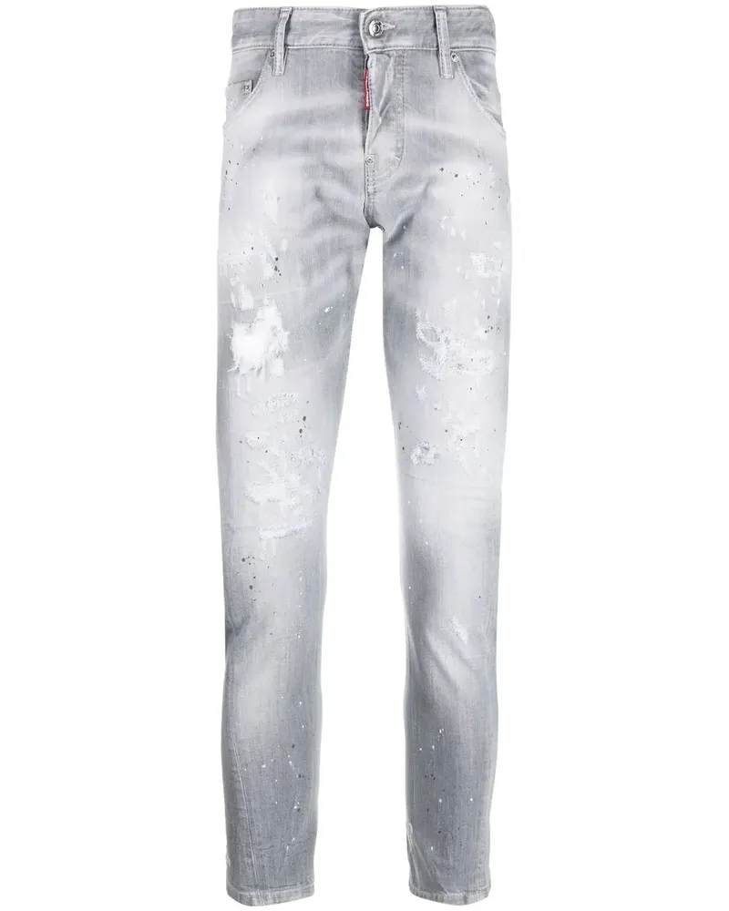 Dsquared2 Skinny-Jeans im Distressed-Look - Grau Grau
