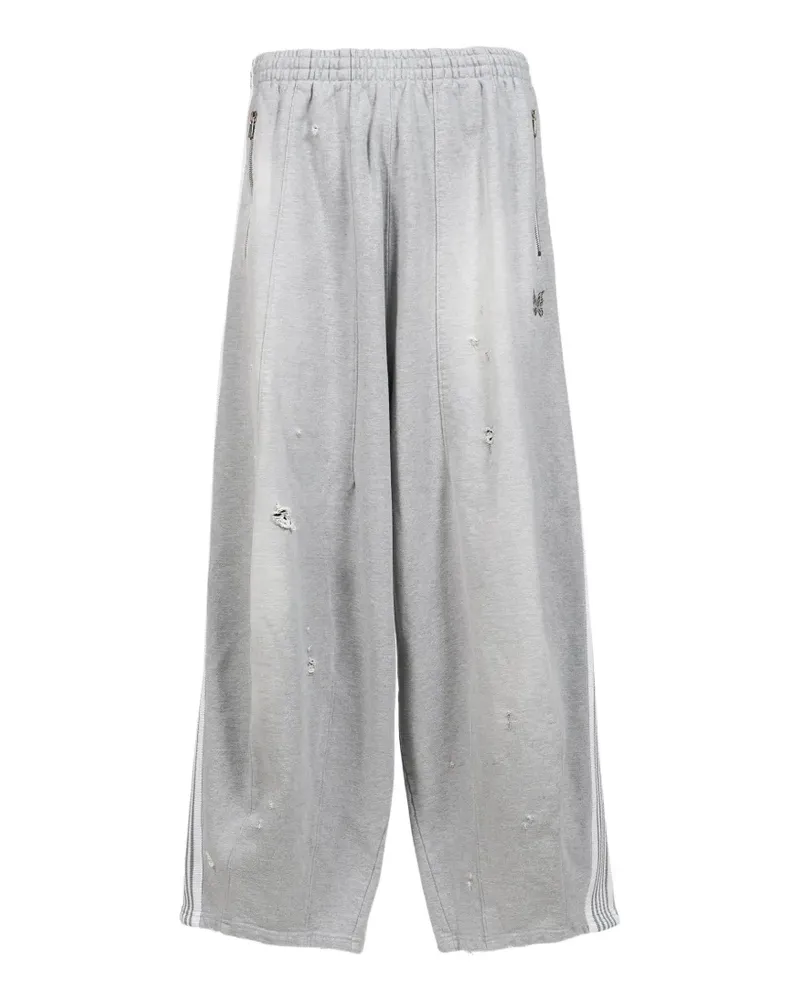 NEEDLES H.D. distressed track pants - Grau Grau