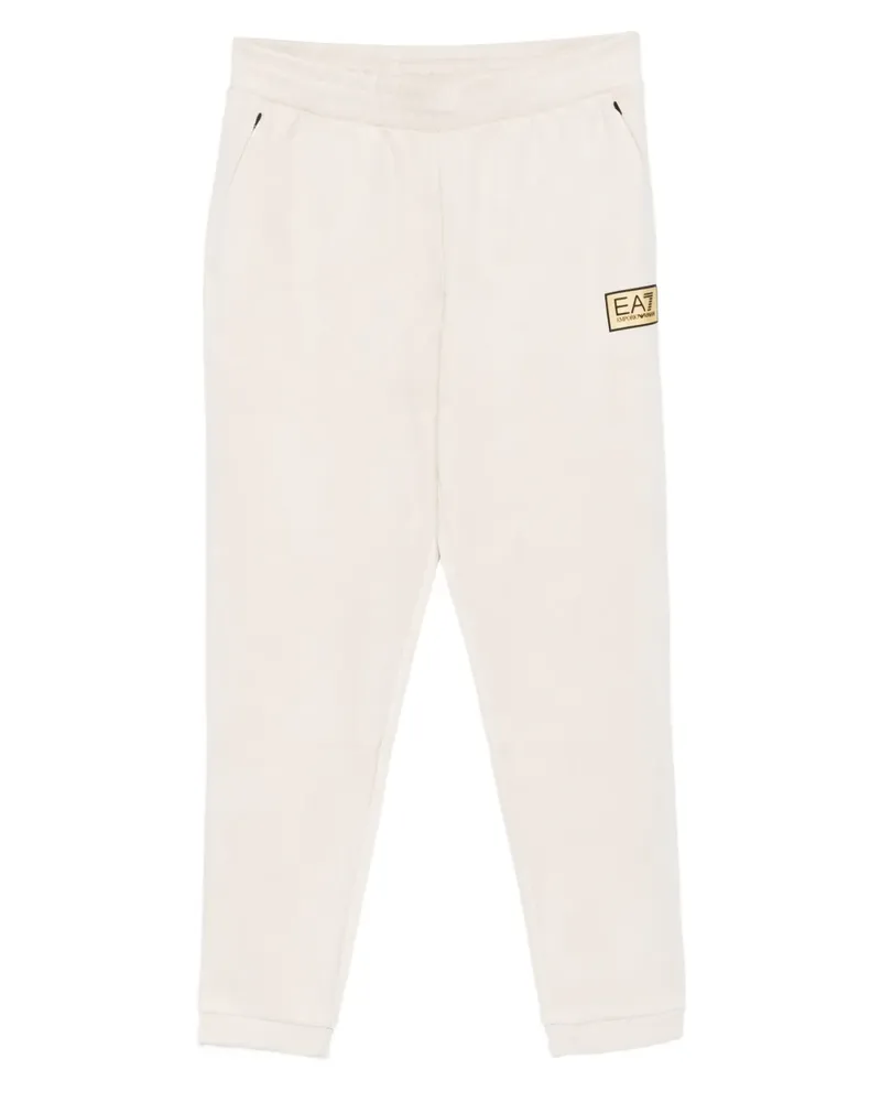 EA7 logo trousers - Nude Nude
