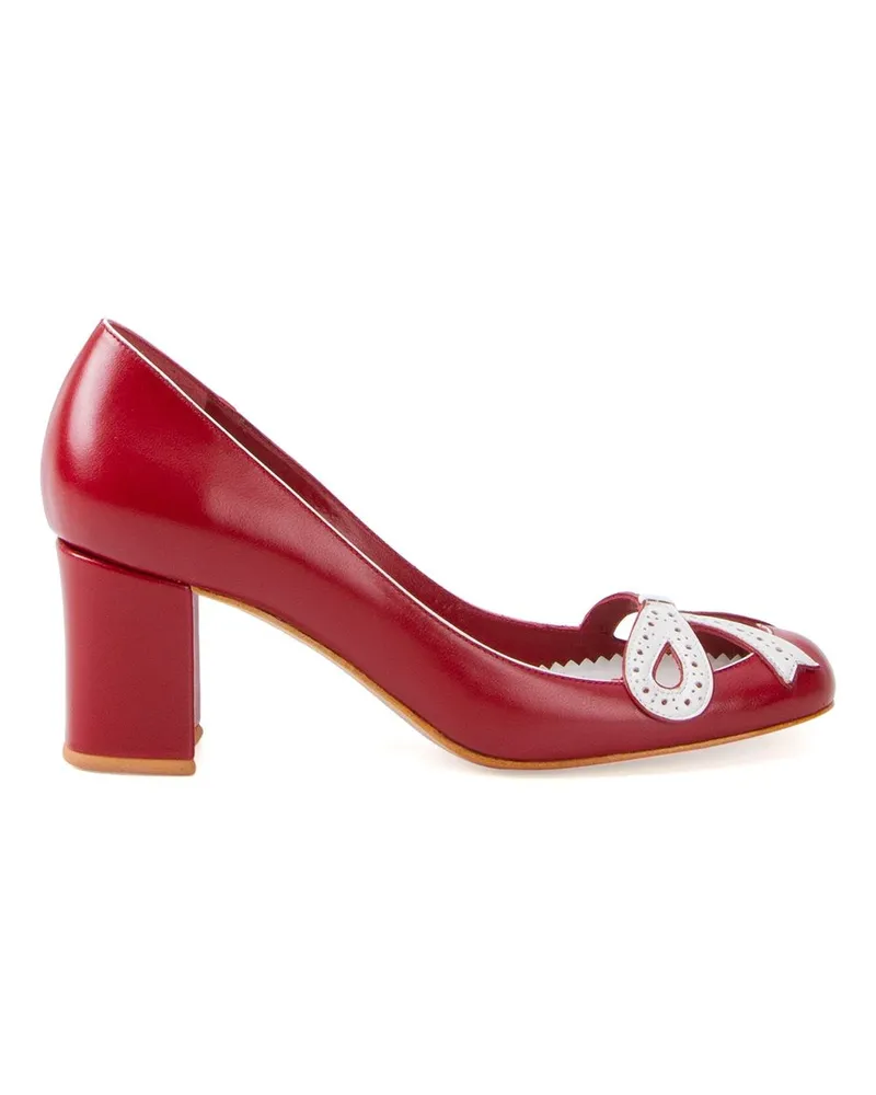Sarah Chofakian Pumps aus Leder - Rot Rot