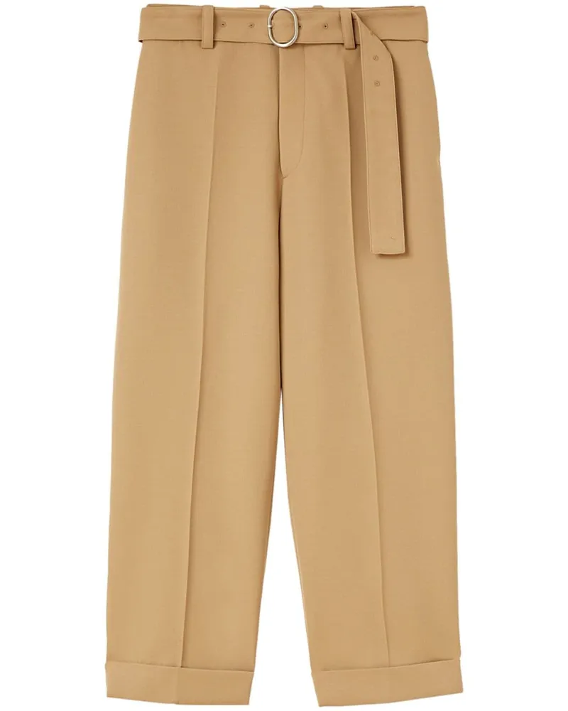 Jil Sander Gerade Hose mit Gürtel - Braun Braun