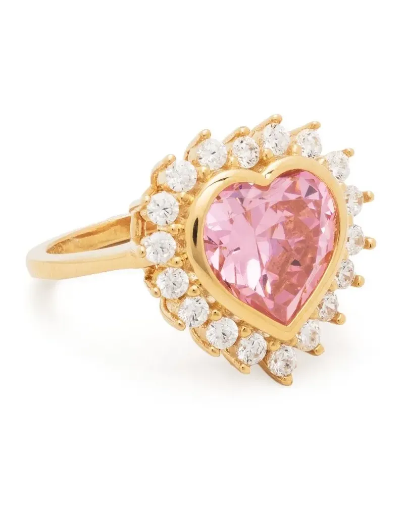 Numbering Vergoldeter Heart Ring Gold