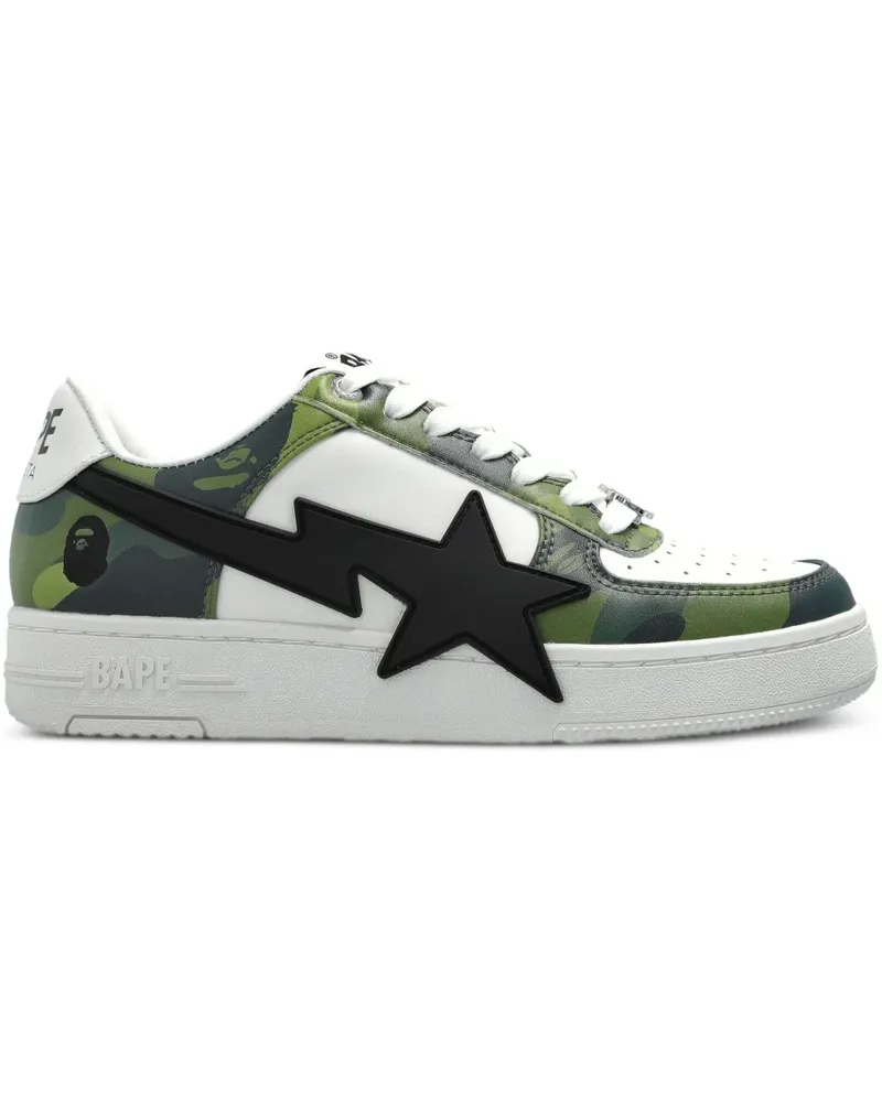 BAPE Camouflage-Sneakers mit Sternapplikation - Weiß Weiß