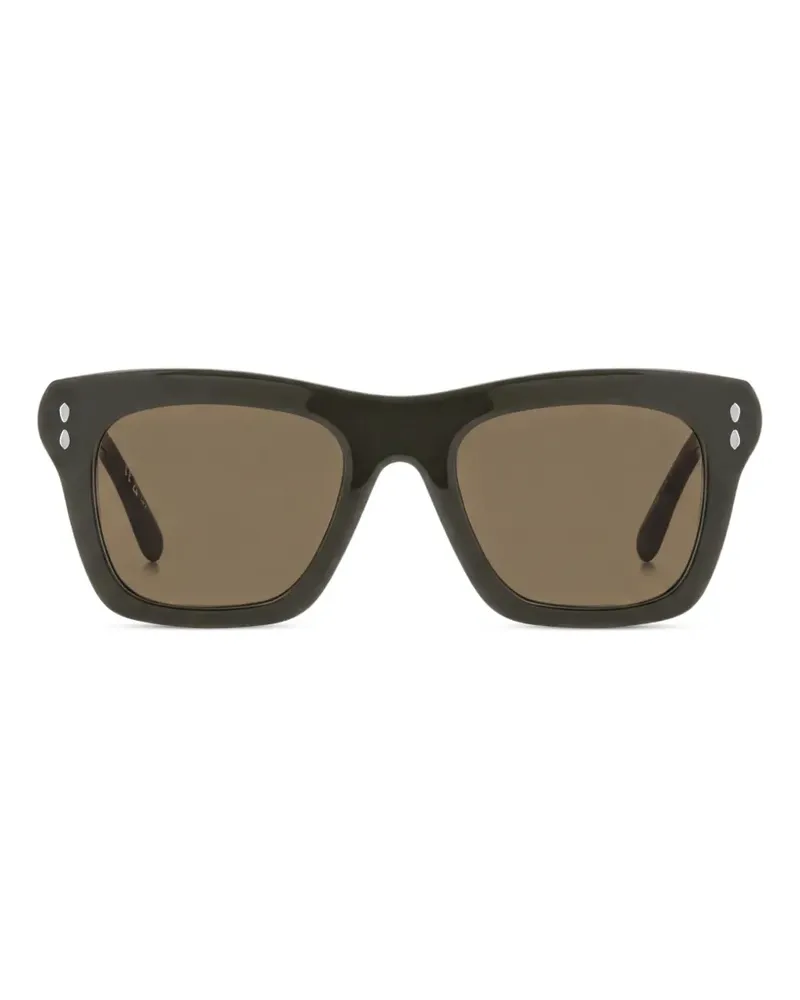 Isabel Marant Sonnenbrille mit eckigem Gestell - Schwarz Schwarz