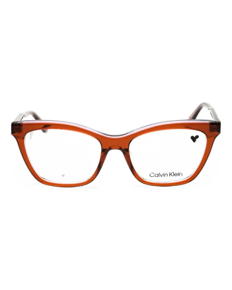 Calvin Klein Cat-Eye-Brille - Braun Braun