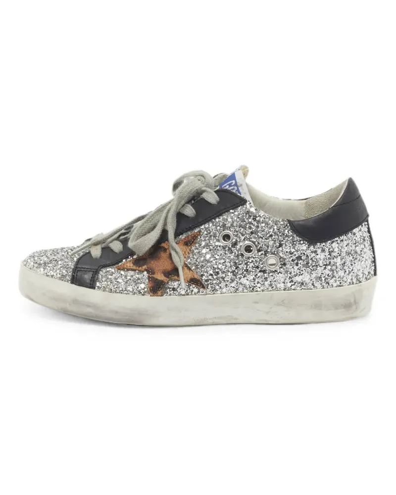 Golden Goose Super Star glitter sneakers - Silber Silber