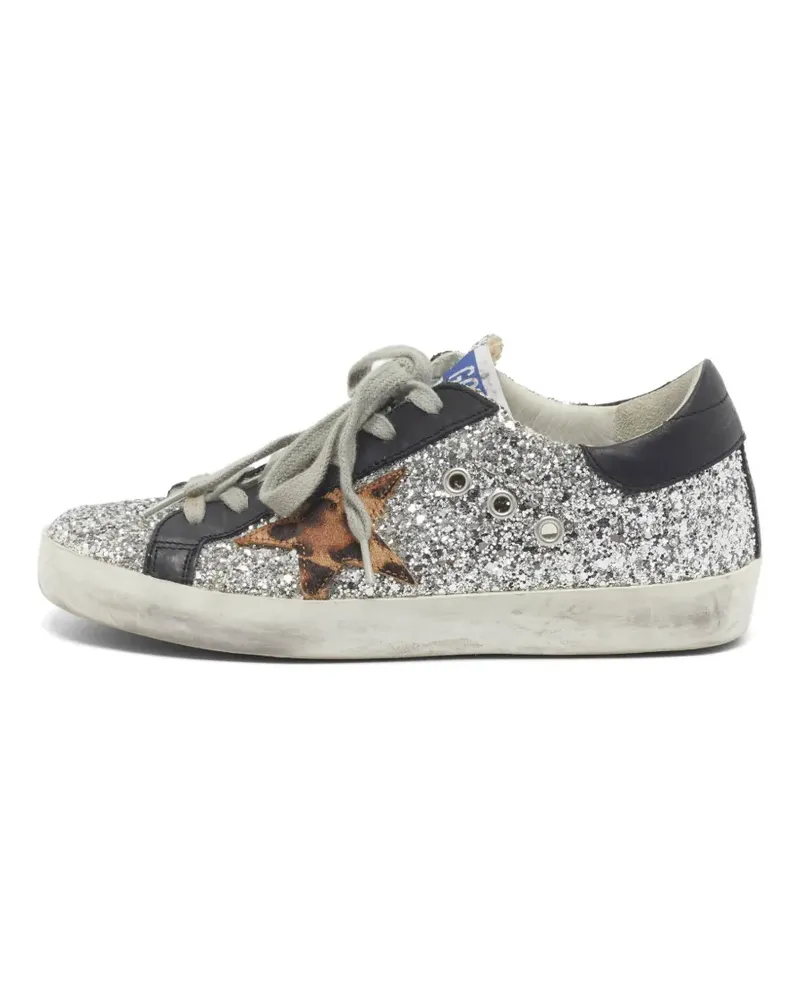 Golden Goose Super Star glitter sneakers - Silber Silber