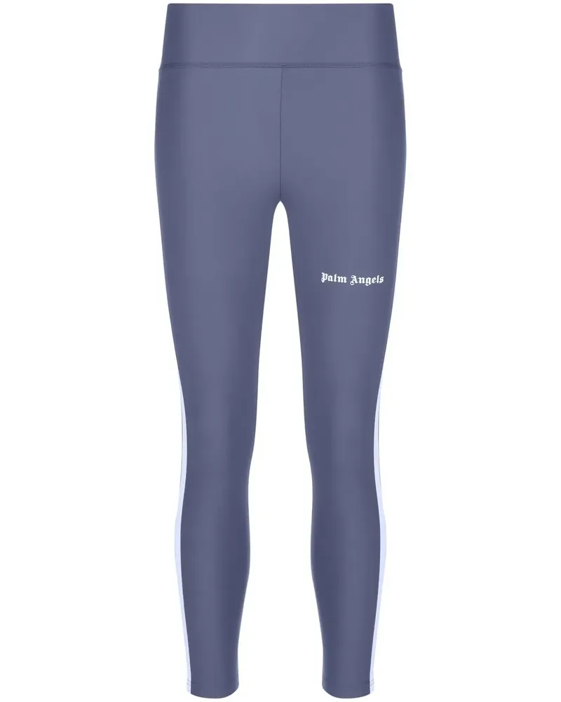 Palm Angels Leggings mit Logo-Print - Grau Grau