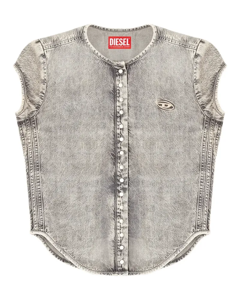 Diesel De-Roset buttoned denim shirt - Grau Grau