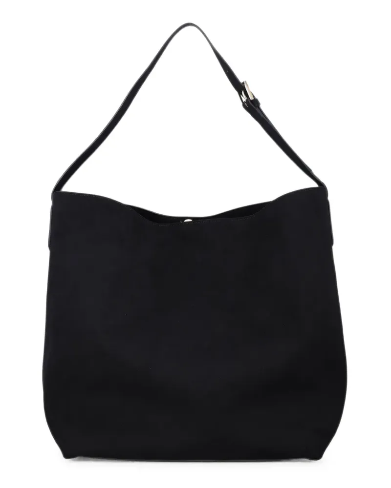 THEMOIRÈ Schultertasche in Wildlederoptik mit Nieten - Schwarz Schwarz