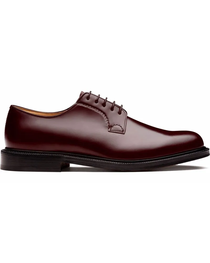 Church's Derby-Schuhe mit Glanzoptik - Rot Rot