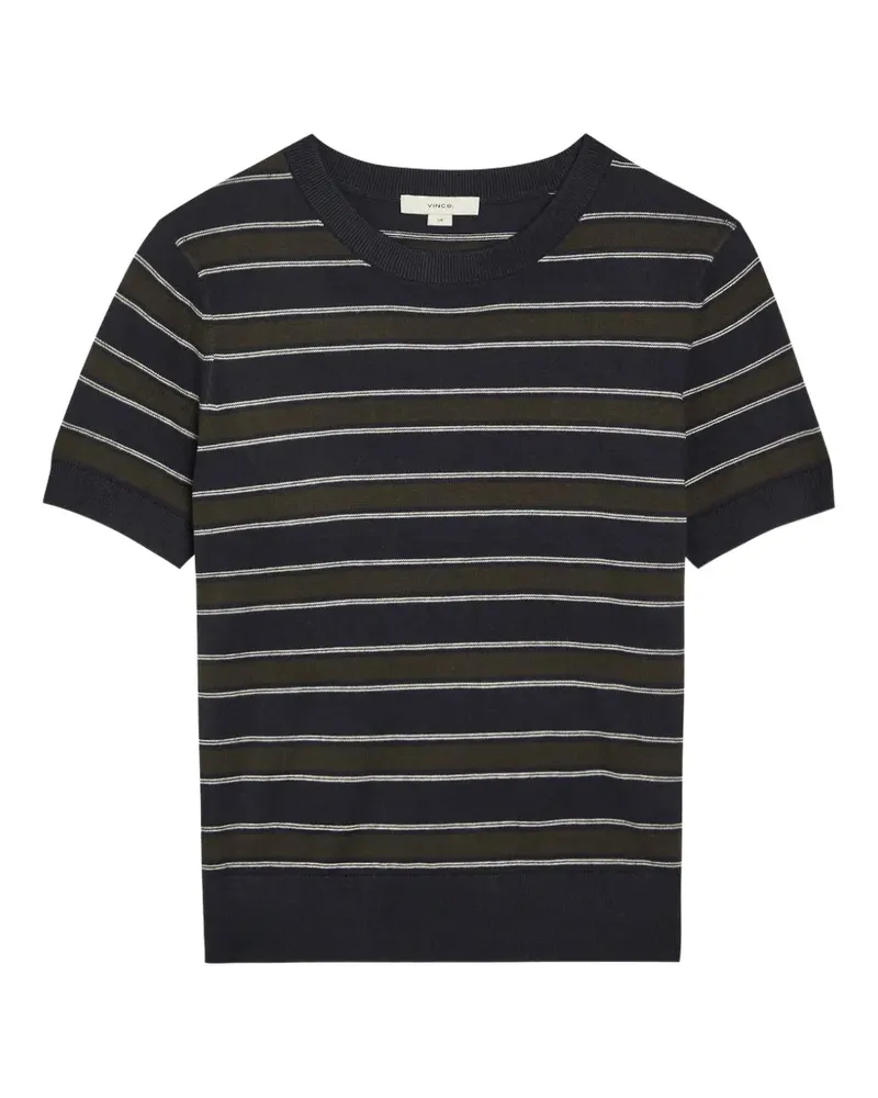 Vince striped short-sleeve T-shirt - Blau Blau