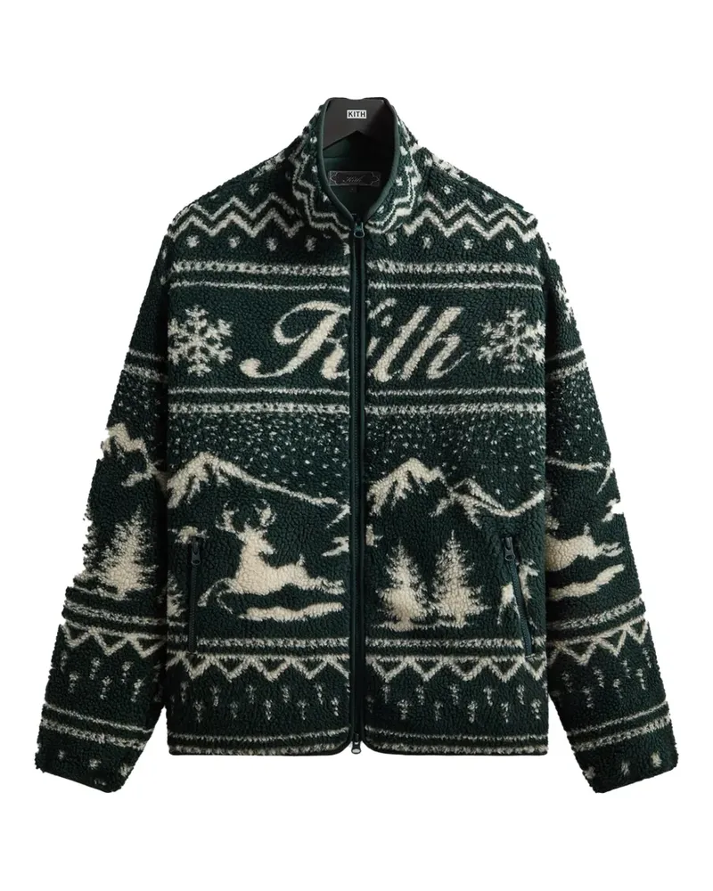 KITH Harper Sherpa long-sleeve sweatshirt - Grün Grün