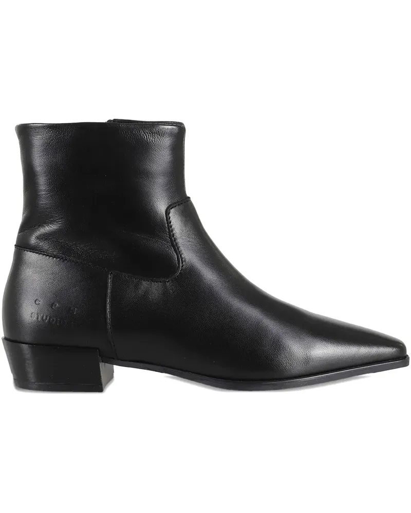 Copenhagen Stiefeletten mit spitzer Kappe - Schwarz Schwarz