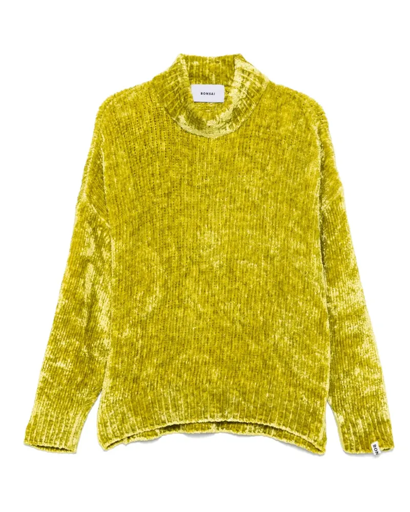 BONSAI Pullover mit Stehkragen - Gelb Gelb