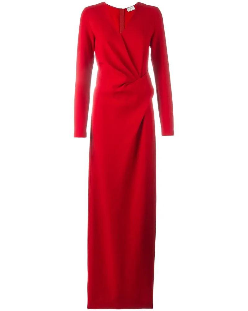 Lanvin Maxikleid mit Wickeldetail - Rot Rot