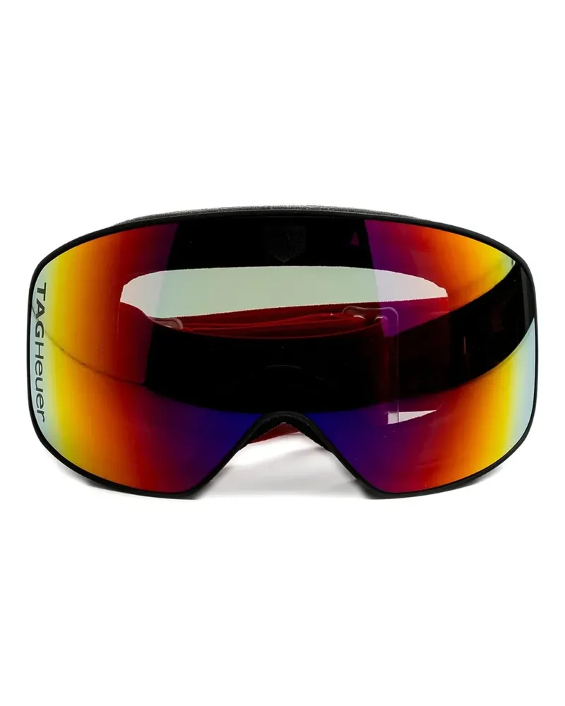 TAG Heuer Skibrille mit Logo-Riemen - Schwarz Schwarz