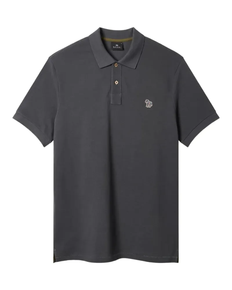 Paul Smith Poloshirt mit Zebra-Patch - Grau Grau