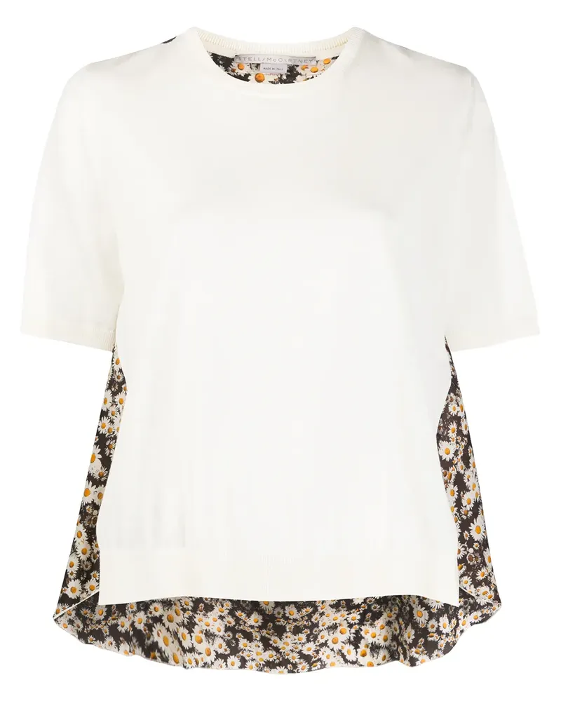 Stella McCartney Oberteil mit Blumen-Print - Nude Nude