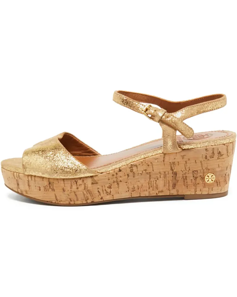 Tory Burch Pre-owned Abena Wedge-Sandalen mit Plateau 60mm - Gold Gold