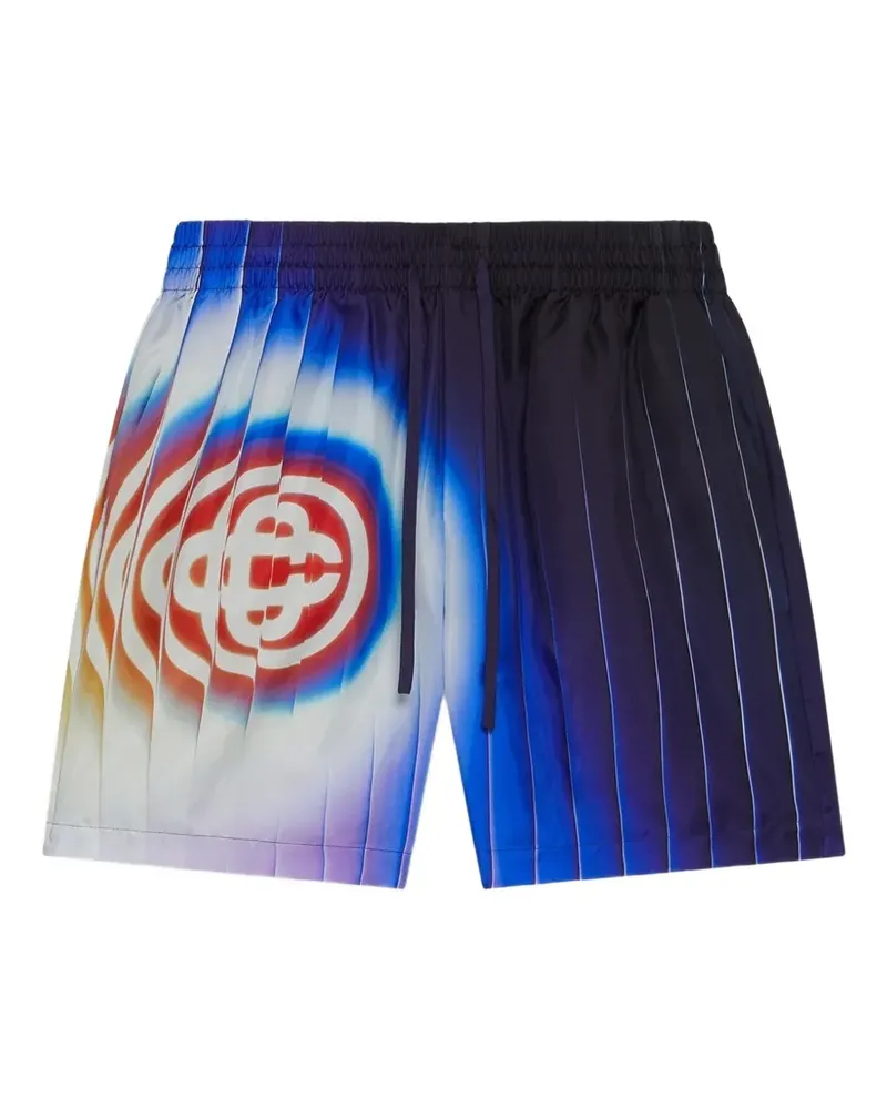 Casablanca Paris Shockwave Shorts aus Seide - Blau Blau