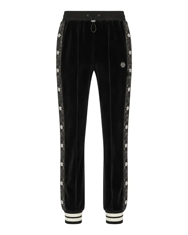 Philipp Plein Jogginghose mit Cocco-Einsätzen - Schwarz Schwarz