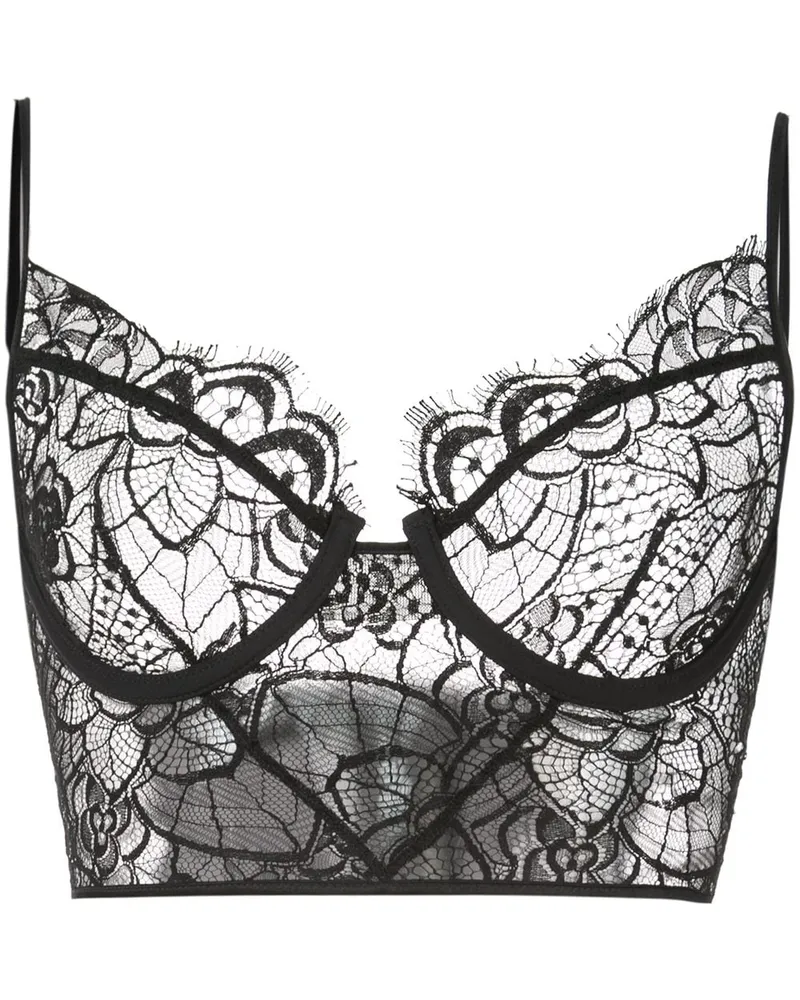 Kiki De Montparnasse Coquette' Spitzenbralette Schwarz