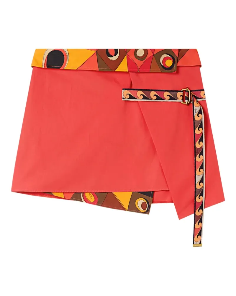 Emilio Pucci cotton wrap skirt - Orange Orange
