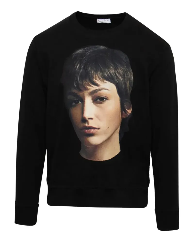 IH NOM UH NIT Tokyo Face graphic-print sweater - Schwarz Schwarz