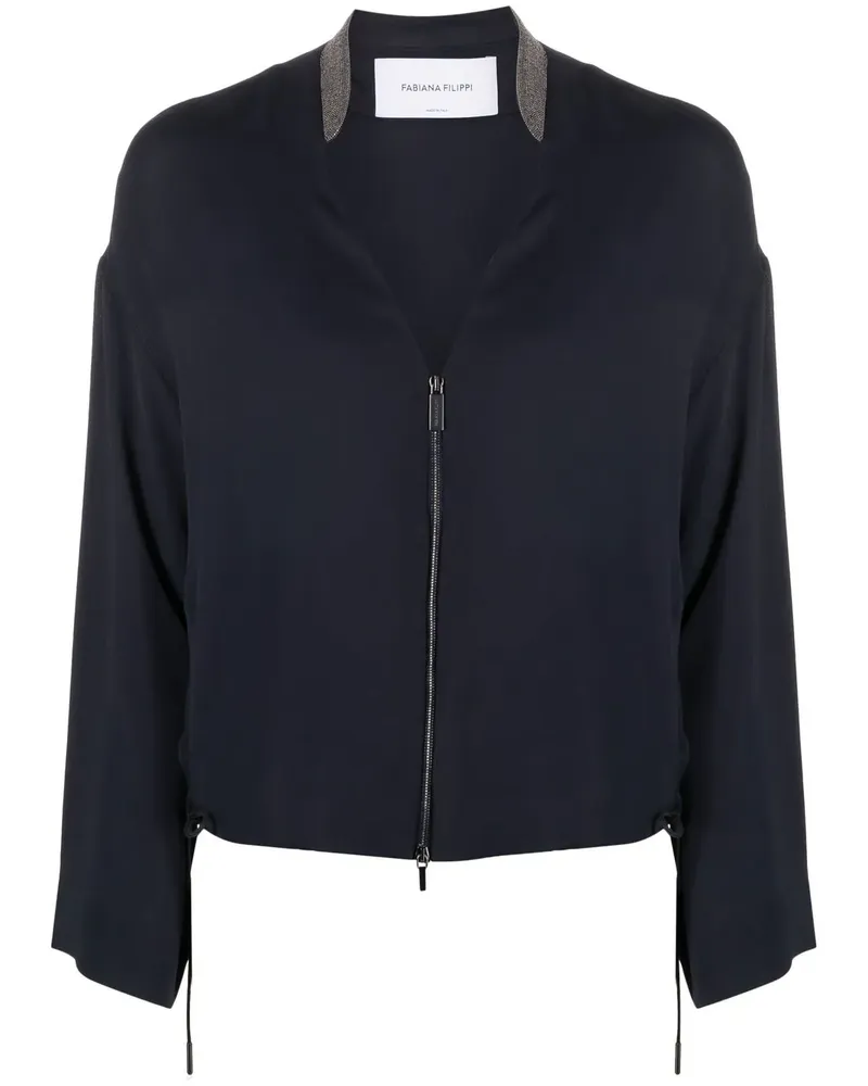 Fabiana Filippi Jacke mit V-Ausschnitt - Blau Blau