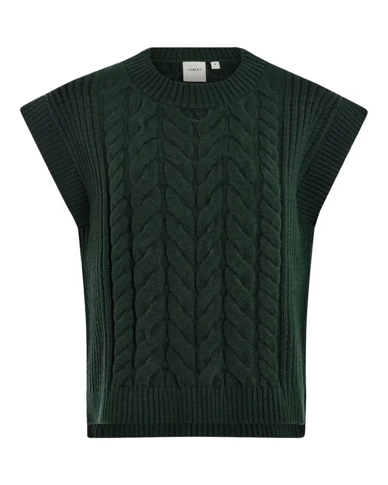 Varley Pixie cable-knit sweater vest - Grün Grün