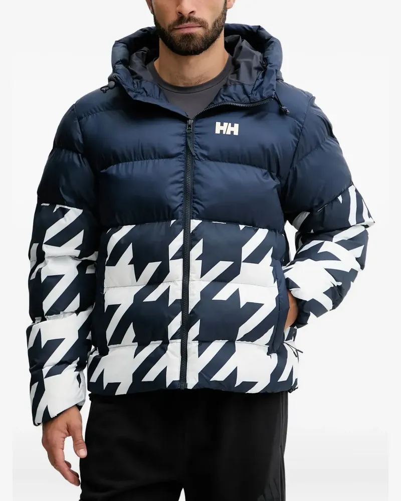 Helly Hansen Oslo graphic-print puffer jacket - Blau Blau