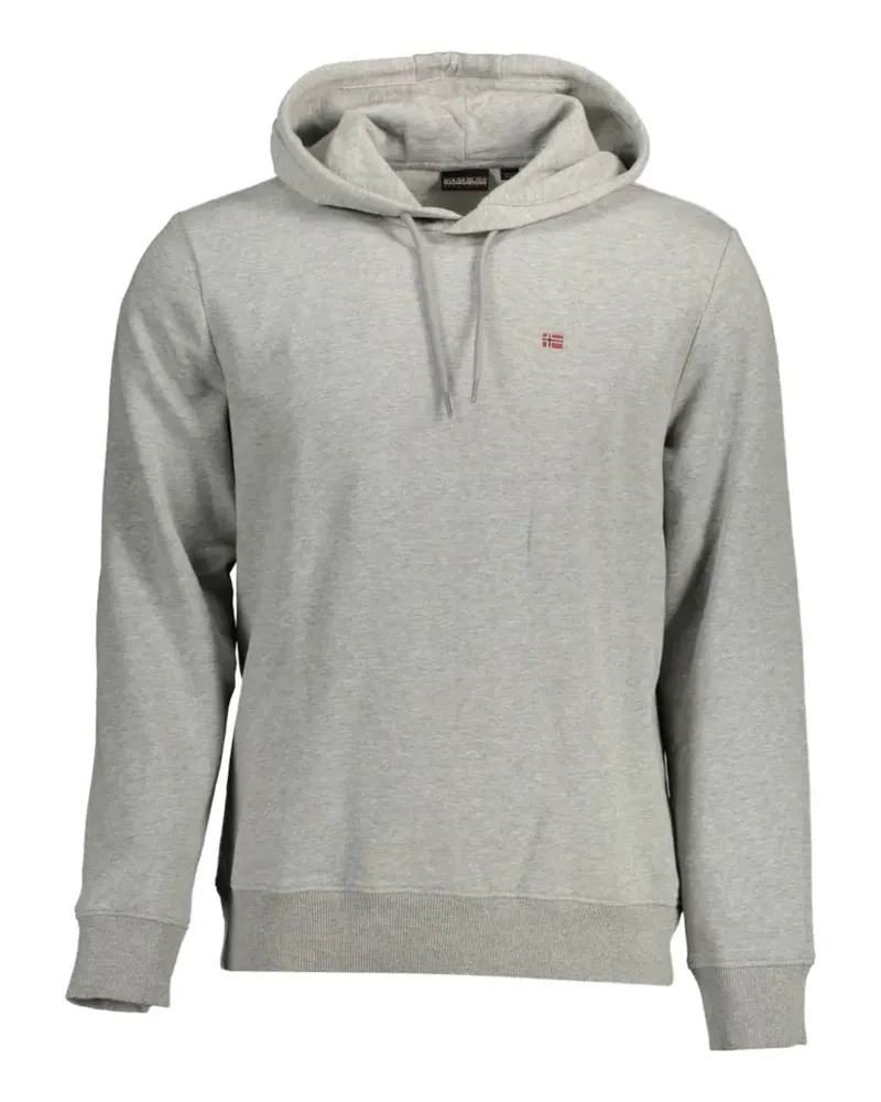 Napapijri Hoodie mit Logo-Stickerei - Grau Grau