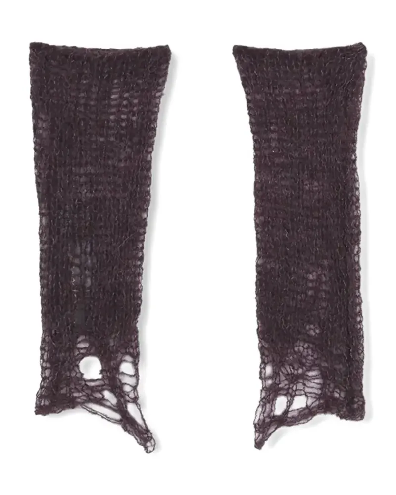 Cortana Gestrickte Handschuhe - Violett Violett