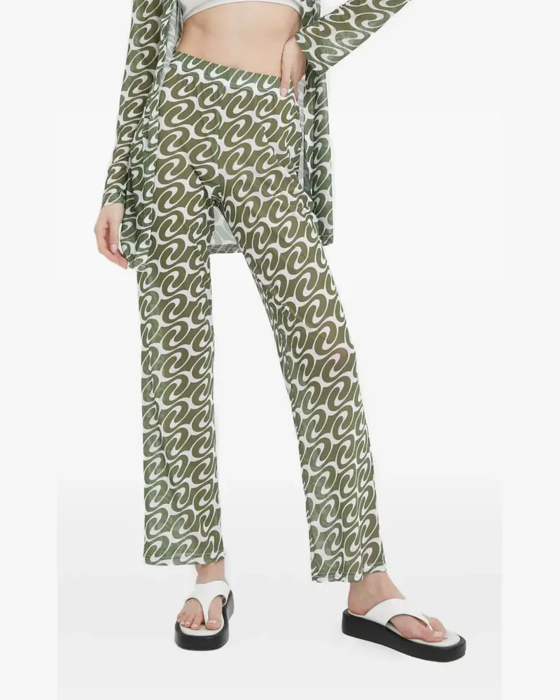 Résumé Hose mit geometrischem Muster - Grün Grün
