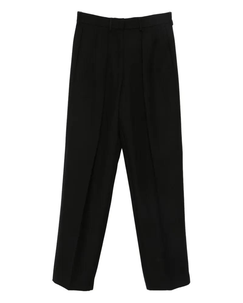 Tom Ford Wide-Leg-Hose mit Faltendetail - Schwarz Schwarz