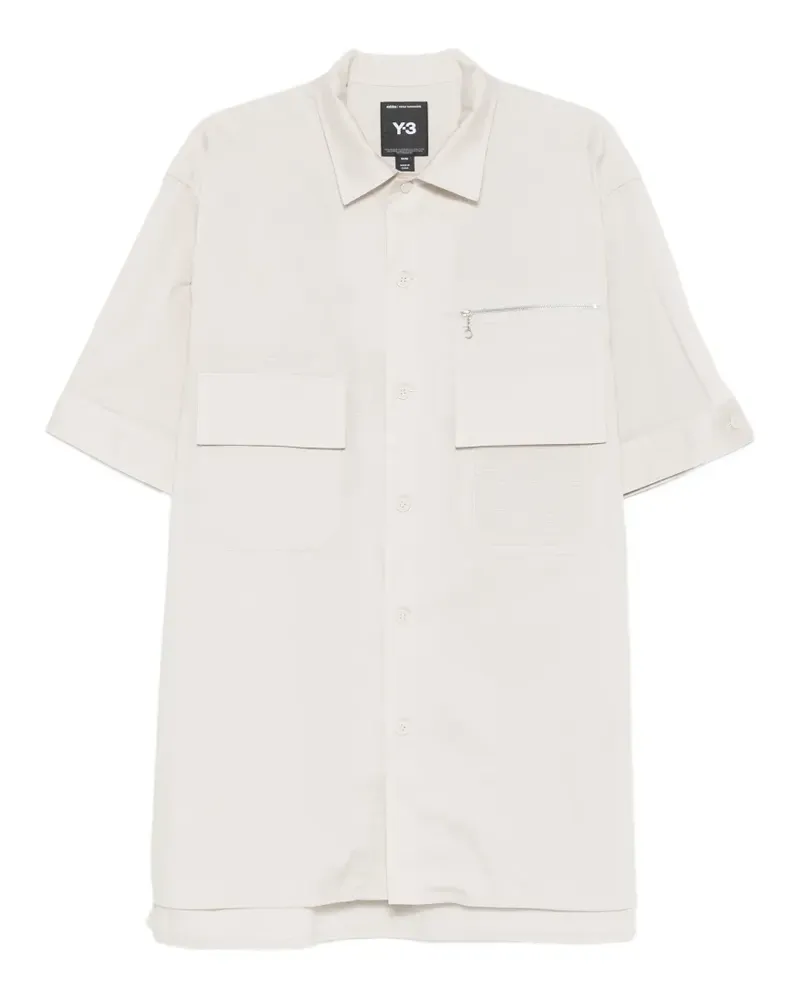 Y-3 UT zipped-pocket shirt - Grau Grau