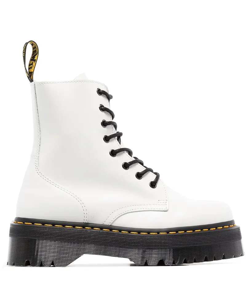 Dr.Martens Jadon Plateau-Stiefel Weiß