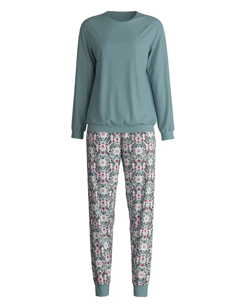 Calida floral-print pyjama set - Blau Blau