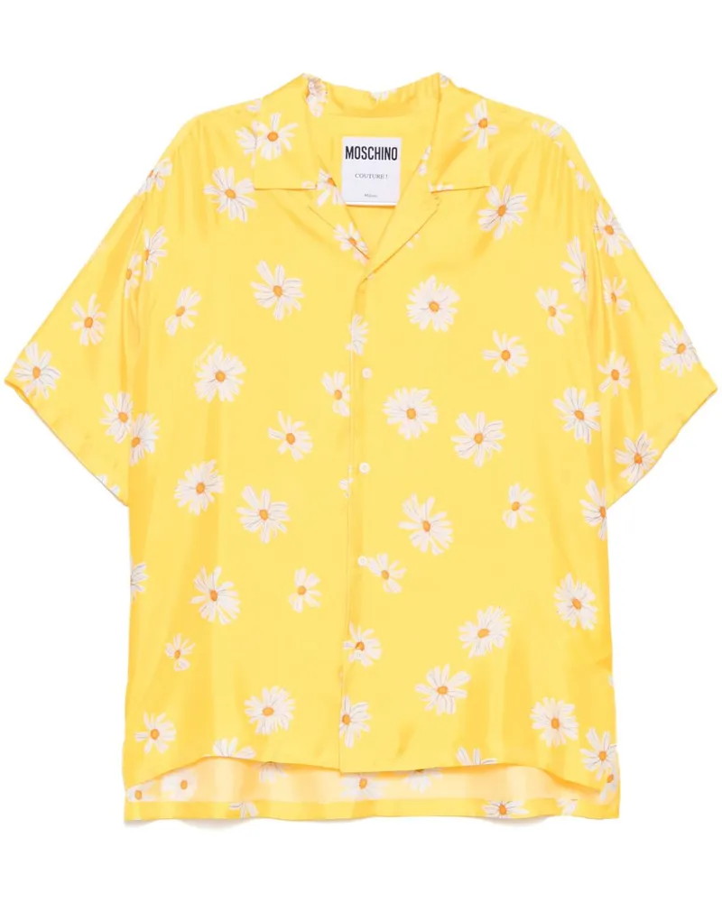 Moschino Hemd mit Blumen-Print - Gelb Gelb