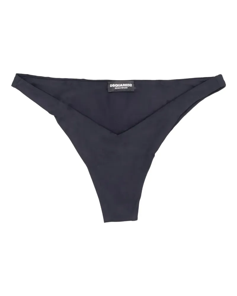 Dsquared2 Bikinihöschen mit Logo - Schwarz Schwarz