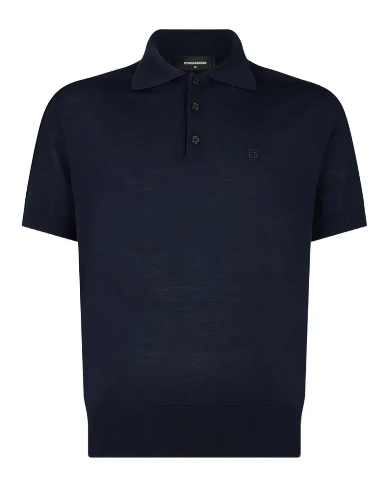 Dsquared2 D2-upside-down polo - Blau Blau