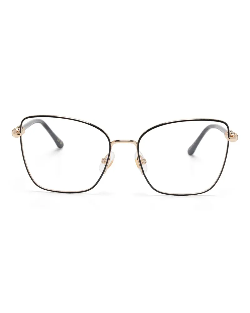 Carolina Herrera New York Brille mit Butterfly-Gestell - Schwarz Schwarz